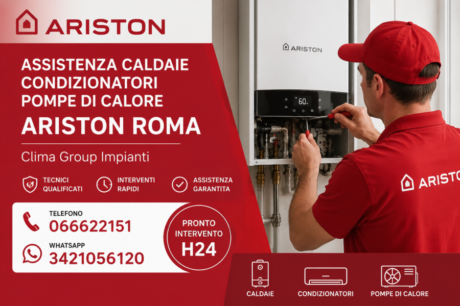 Assistenza Caldaie Condizionatori e Pompe di Calore Ariston Roma